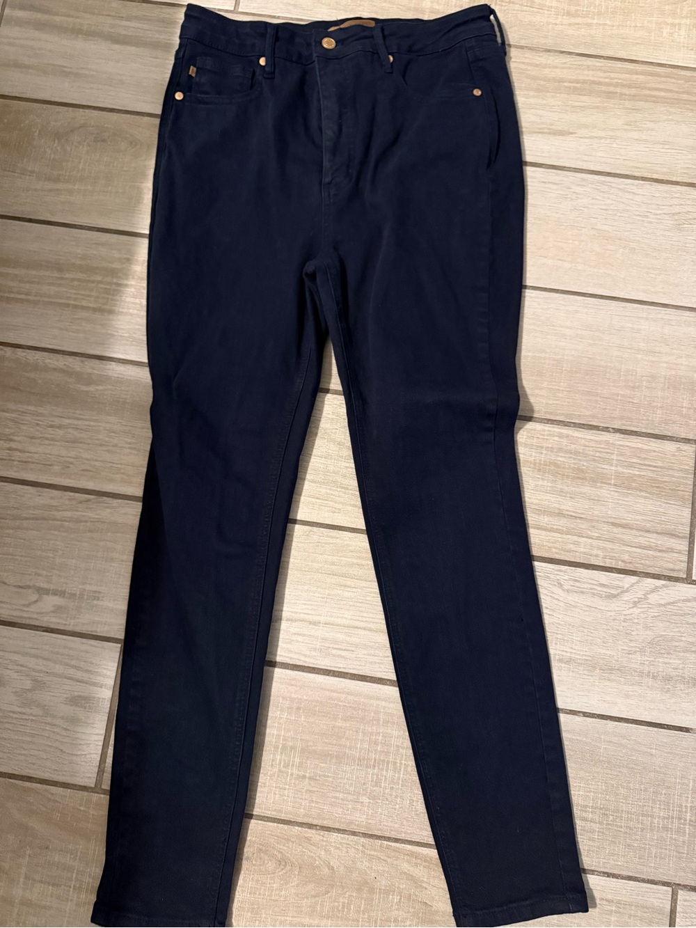 Judy Blue garment dyed Classic Navy Skinny Jeans Size 13/31 GUC